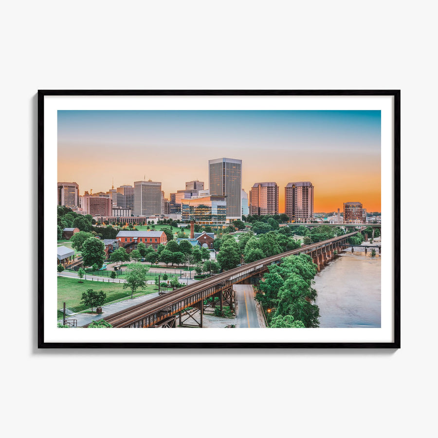 Richmond Photo Poster, framed poster mockup, white border