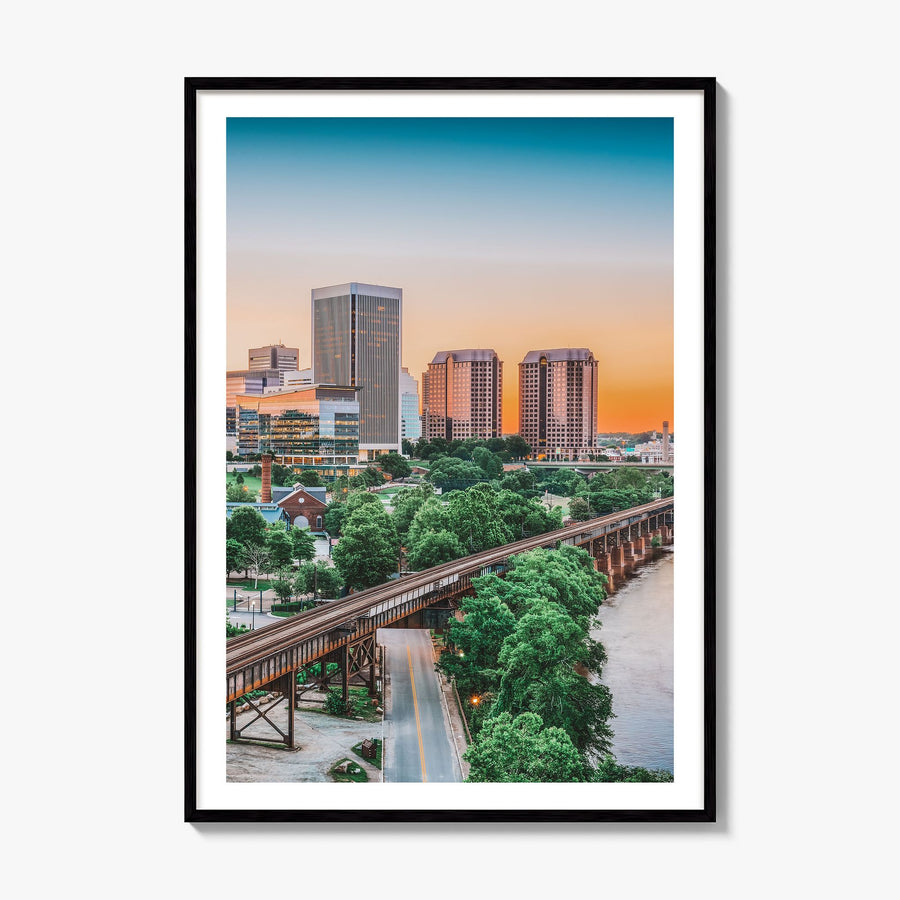 Richmond Photo No 1 Poster, framed poster mockup, white border
