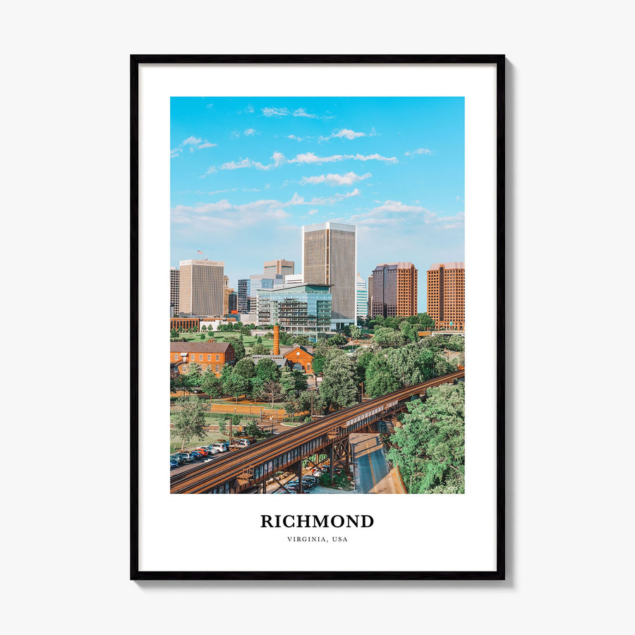 Richmond Classic Poster, framed poster mockup