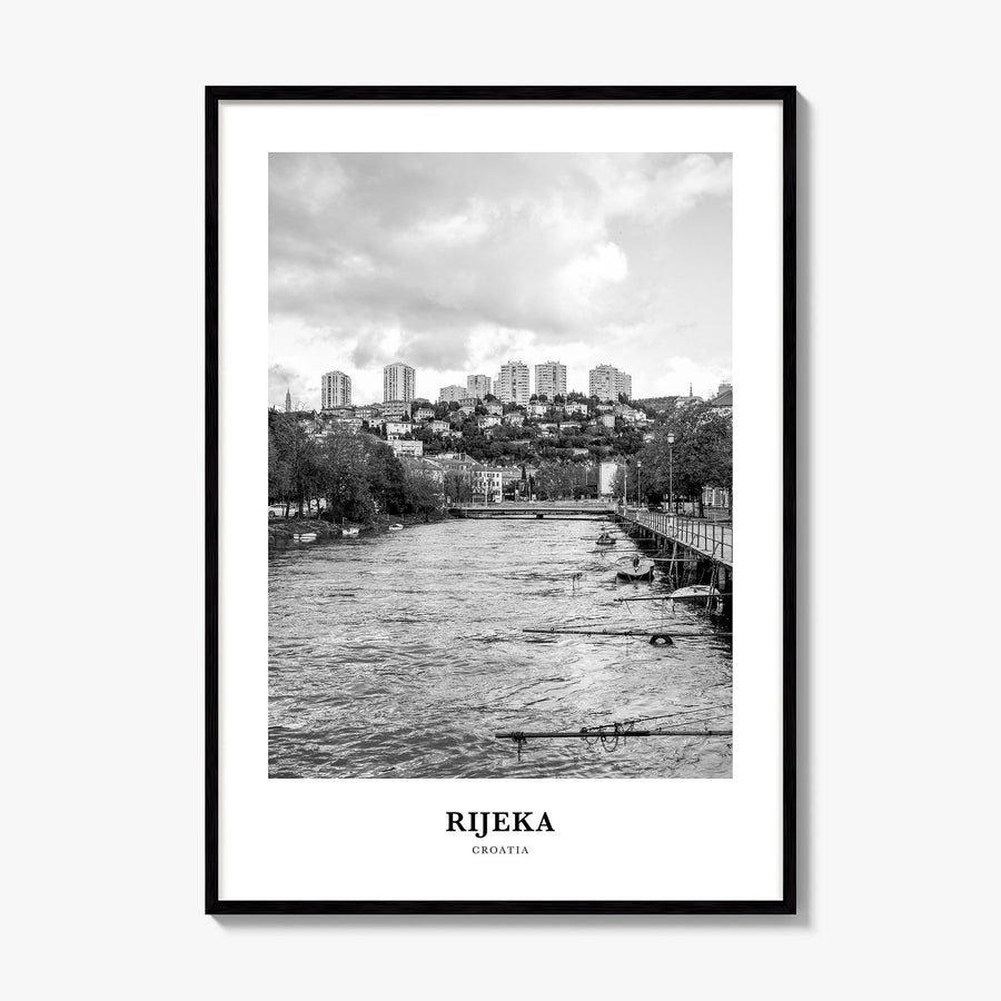 Rijeka Classic Poster, framed poster mockup