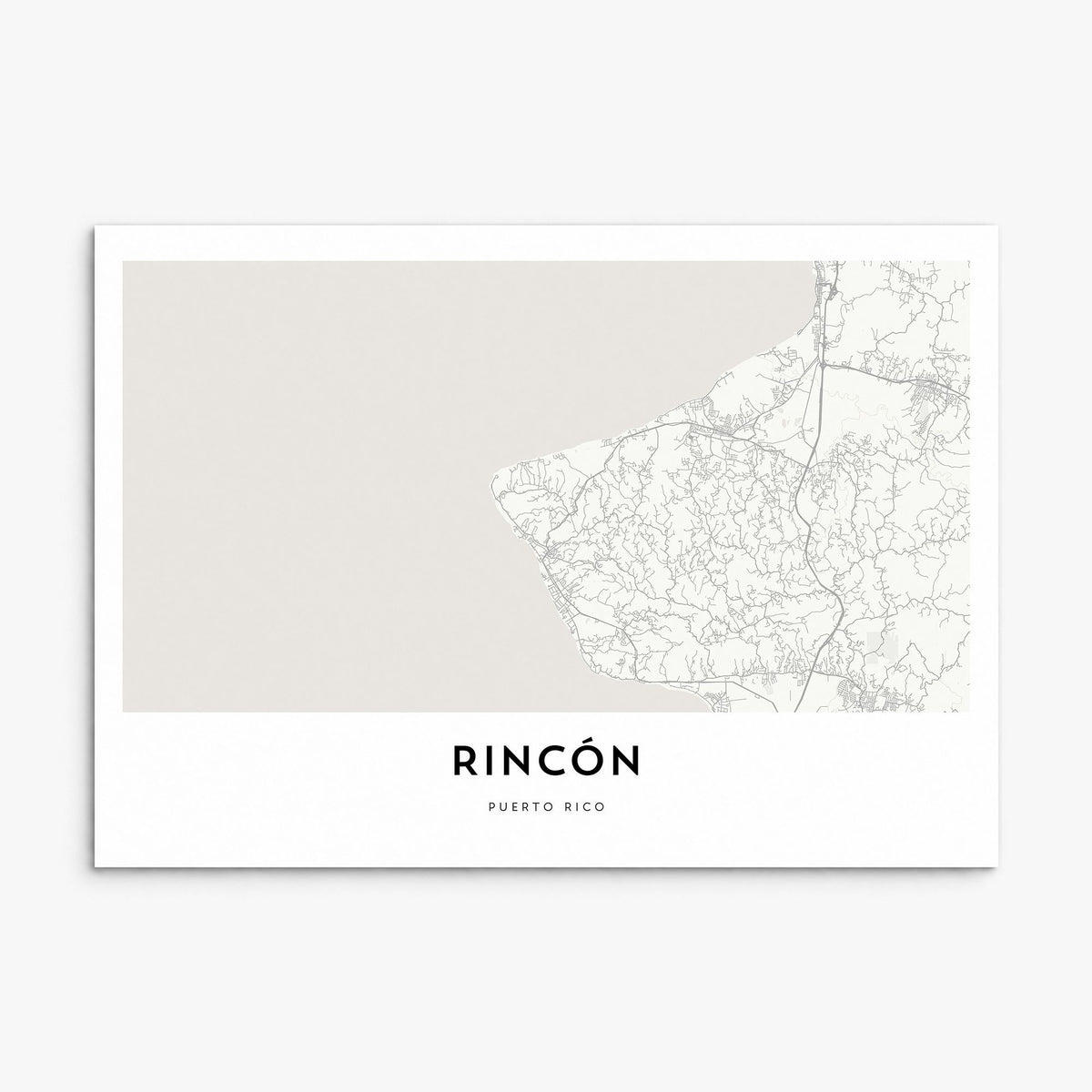 Rincón Map Poster, print only (unframed)