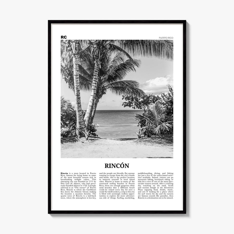 Rincón Newspaper Poster, framed poster mockup
