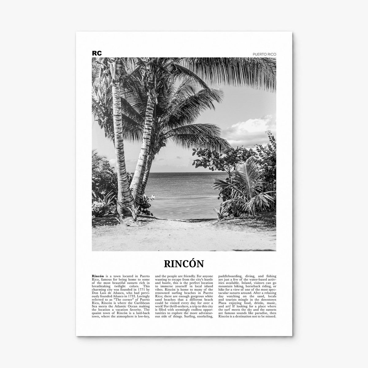 Rincón Newspaper Poster, print only (unframed)
