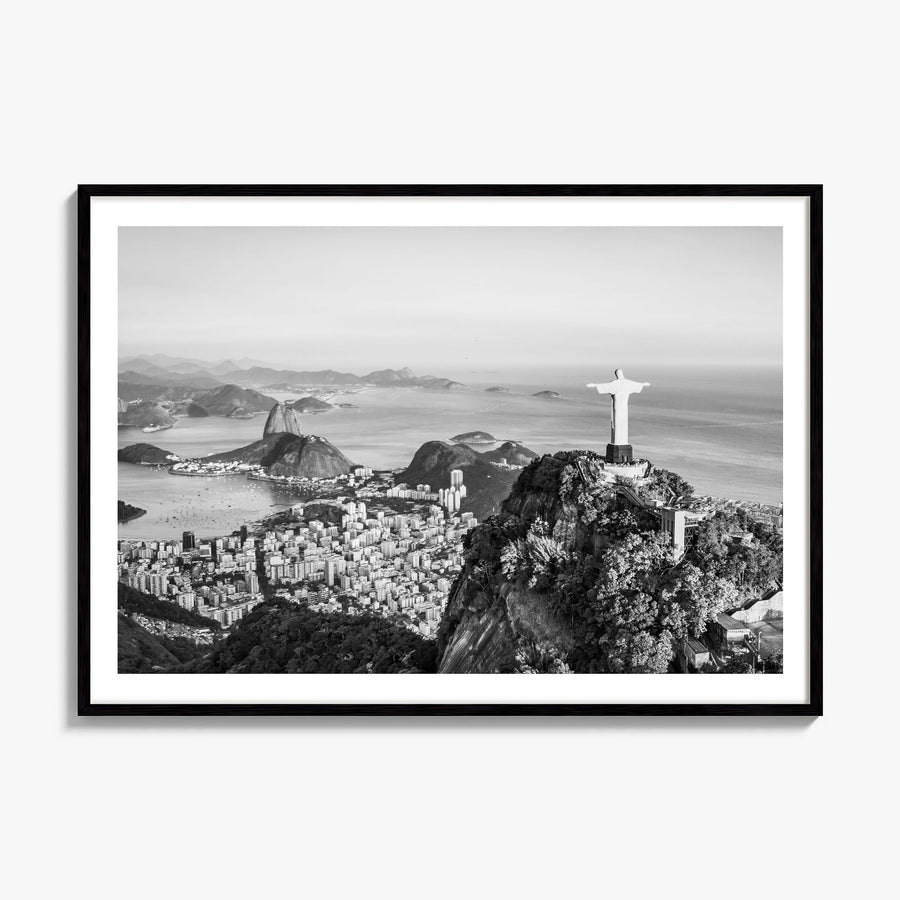 Rio de Janeiro Photo Poster, framed poster mockup, white border