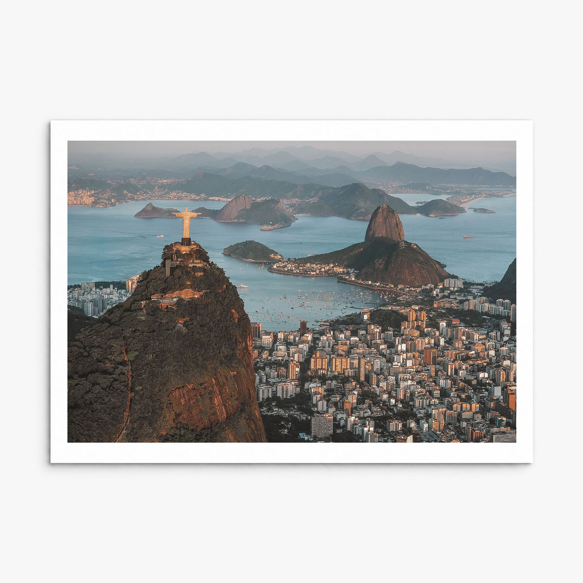 Rio de Janeiro Photo Poster, print only (unframed), white border