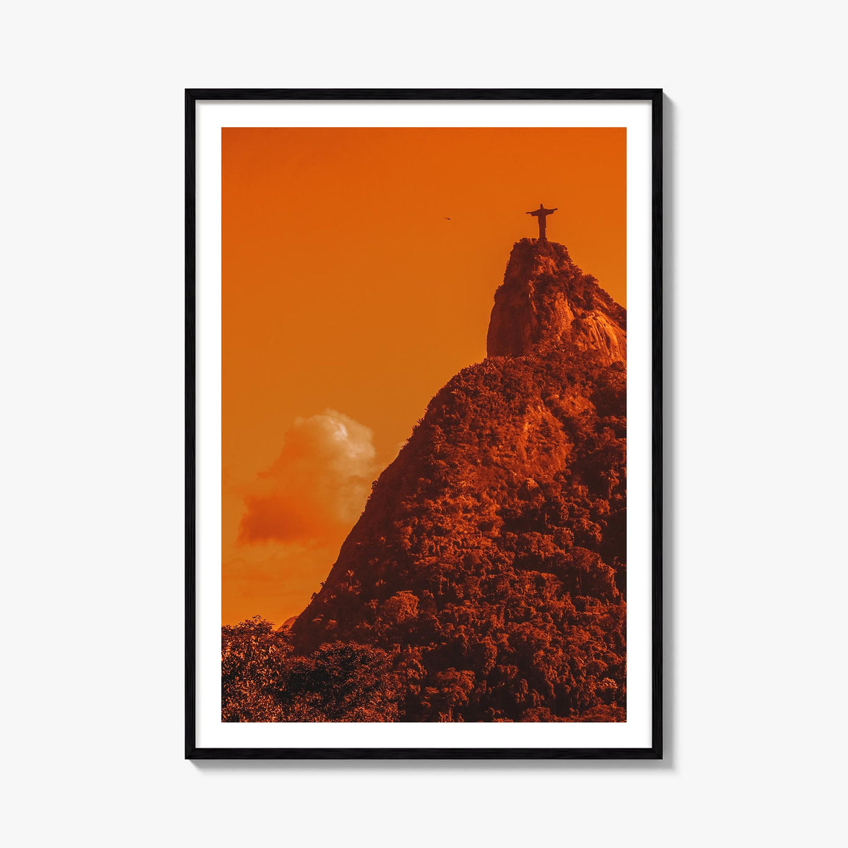 Rio de Janeiro no. 3 colorful photo poster of Brazil – vertical wall art, unframed print shown in interior mockup