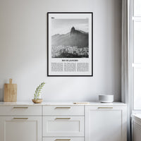 Rio de Janeiro No 5 Poster Nbourhood Travel B&W Poster