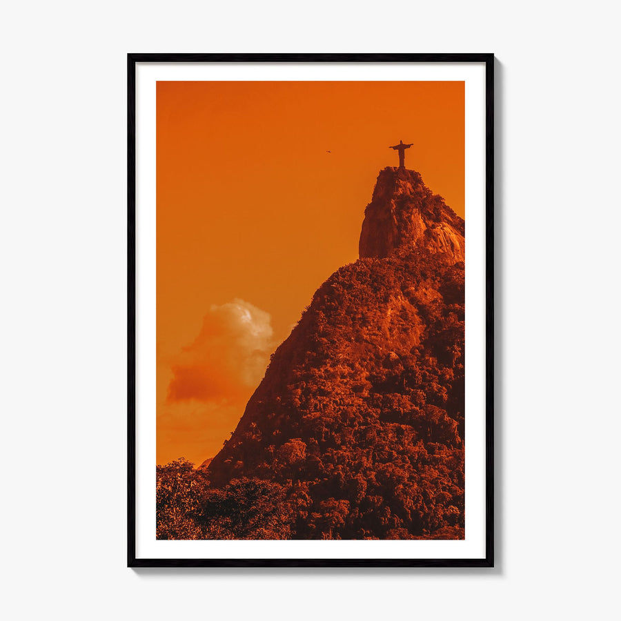 Rio de Janeiro Photo No 3 Poster, framed poster mockup, white border