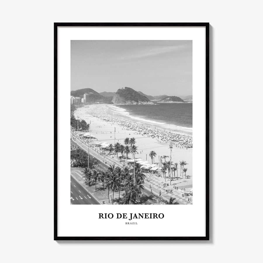 Rio de Janeiro Classic No 1 Poster, framed poster mockup