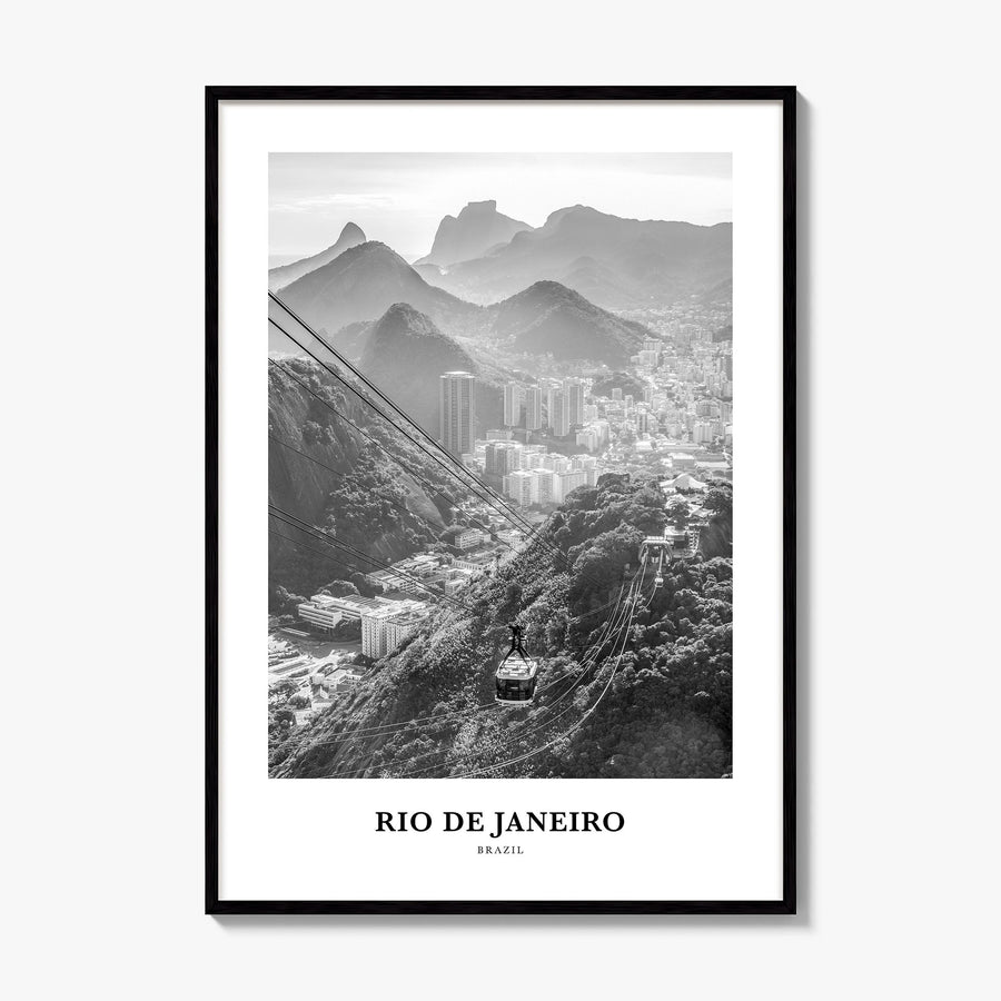 Rio de Janeiro Classic No 3 Poster, framed poster mockup