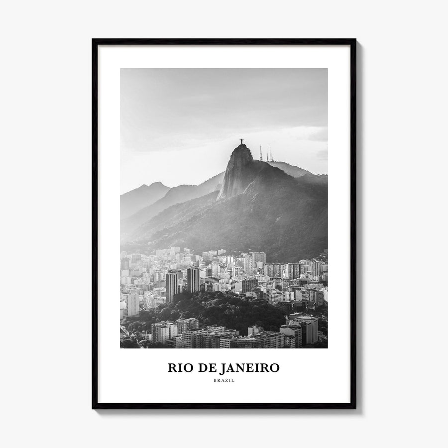 Rio de Janeiro Classic No 4 Poster, framed poster mockup