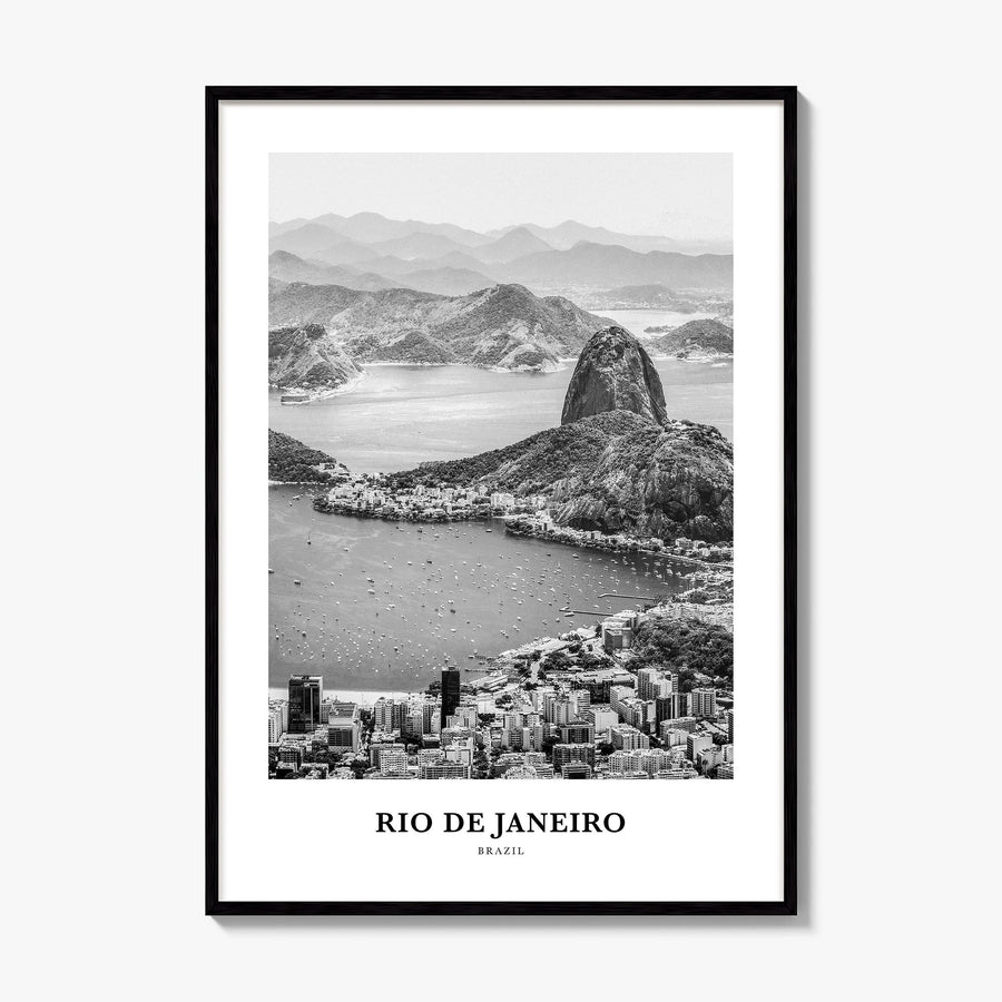 Rio de Janeiro Classic No 5 Poster, framed poster mockup