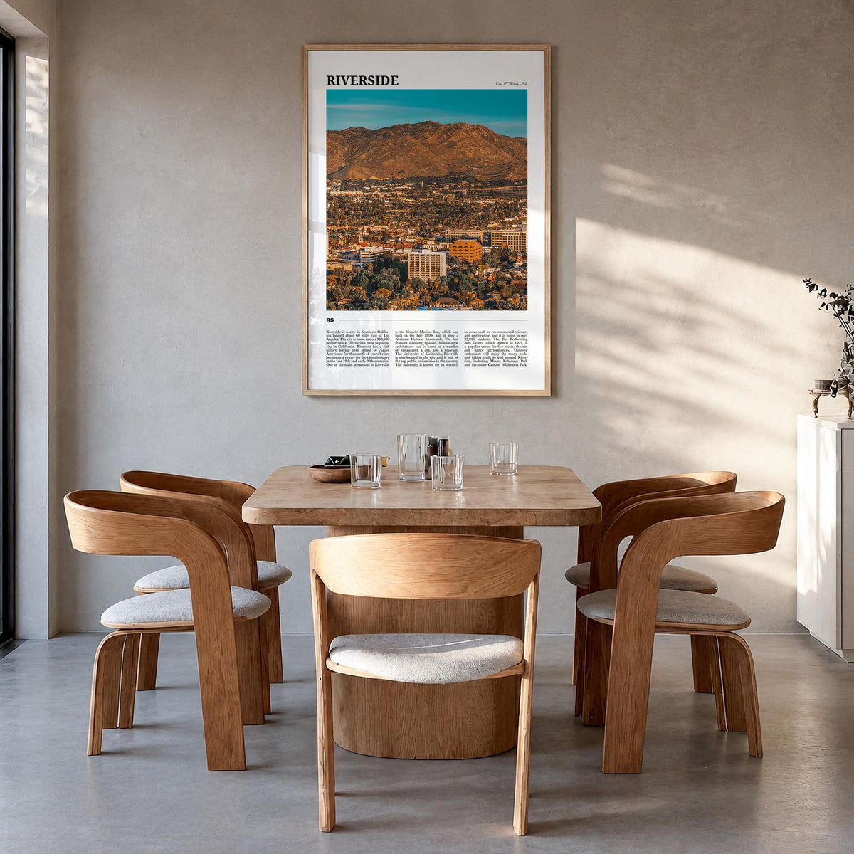 Riverside Travel Poster