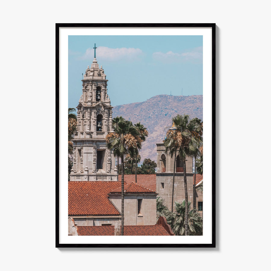 Riverside Photo No 1 Poster, framed poster mockup, white border