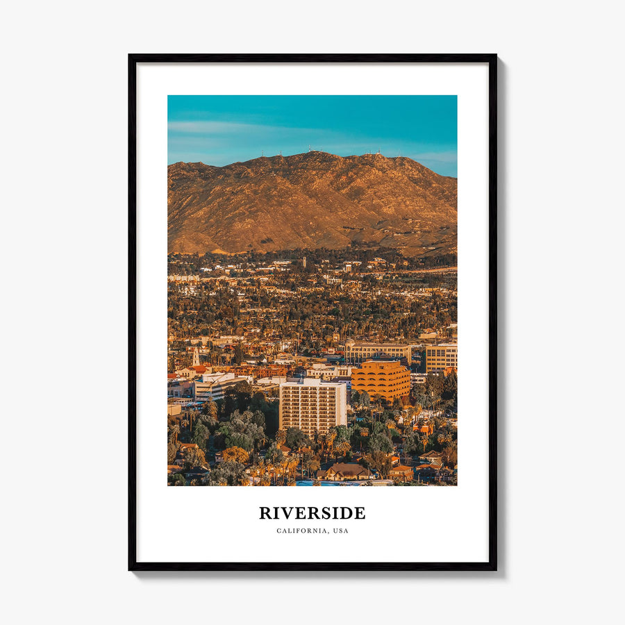 Riverside Classic Poster, framed poster mockup