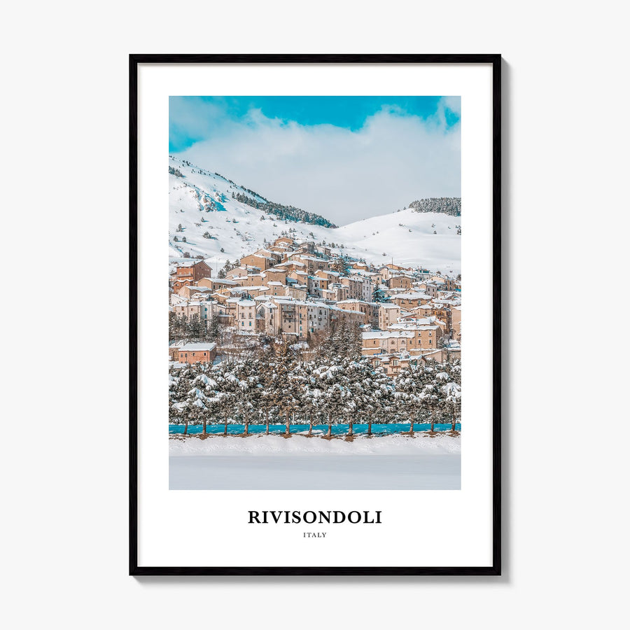 Rivisondoli Classic Poster, framed poster mockup