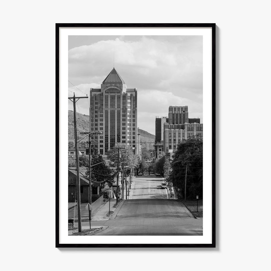 Roanoke Photo Poster, framed poster mockup, white border