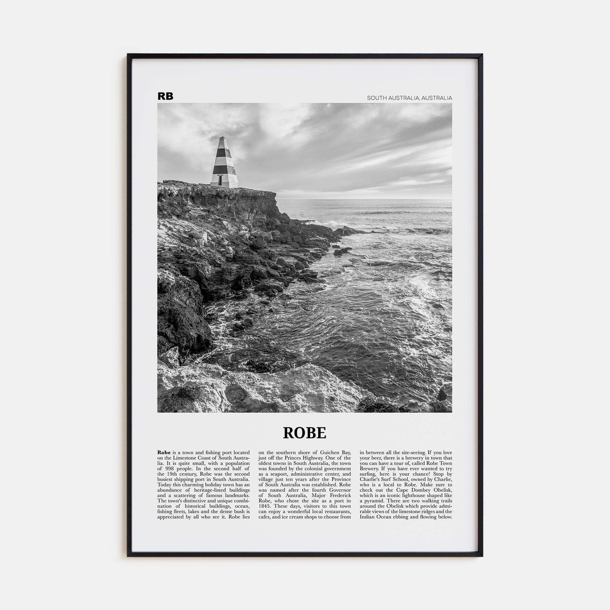 Robe Poster Black Metal / 8x12 in Nbourhood Travel B&W Poster