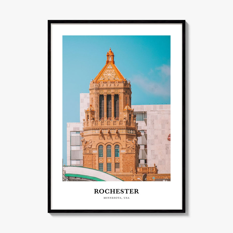 Rochester, Minnesota Classic Poster, framed poster mockup