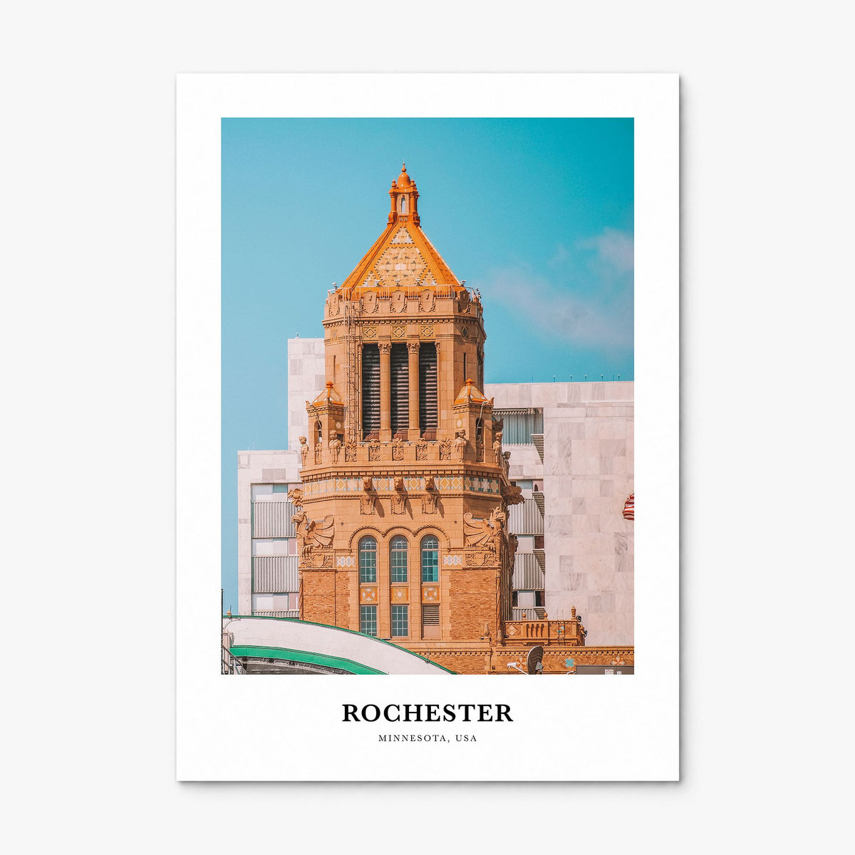 Rochester, Minnesota Classic Poster, print only (unframed)