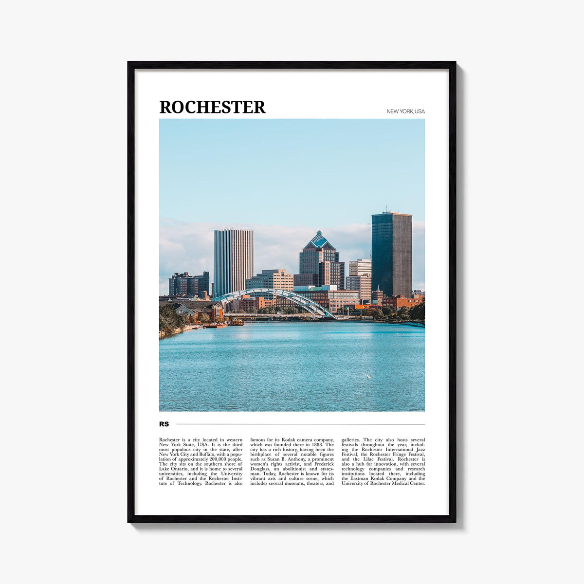 Rochester, New York Travel Poster