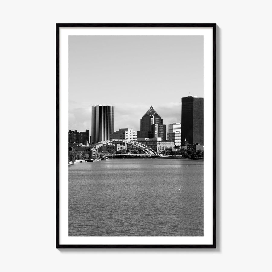 Rochester, New York Photo Poster, framed poster mockup, white border