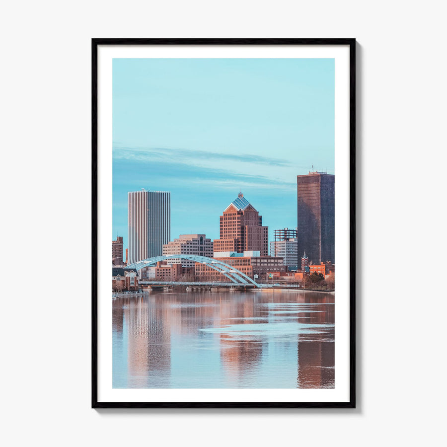 Rochester, New York Photo No 1 Poster, framed poster mockup, white border