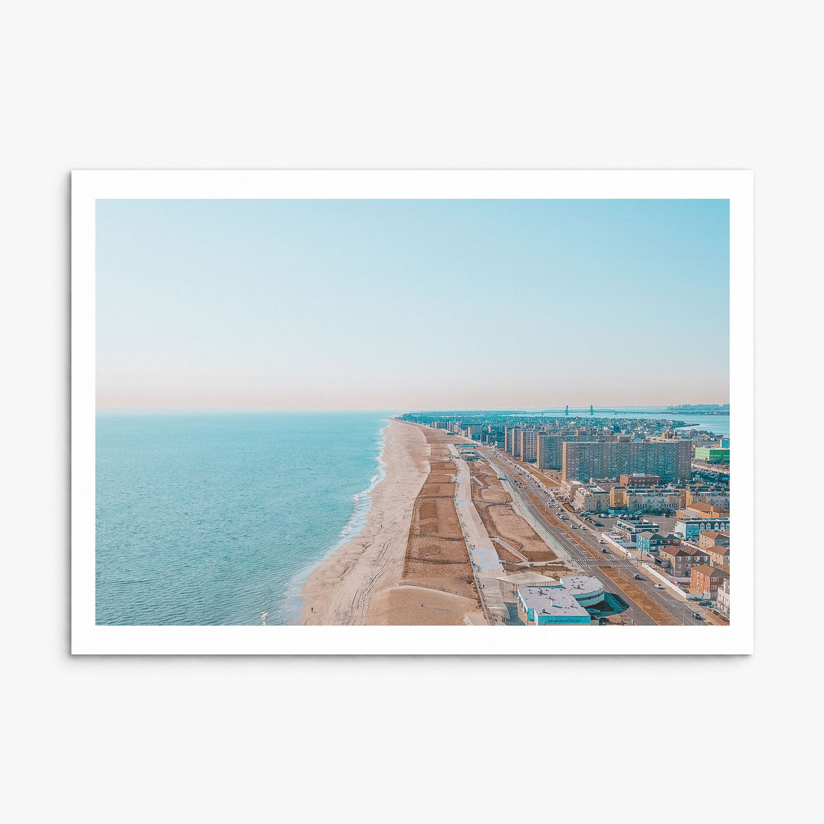 Rockaway Beach Photo Poster, print only (unframed), white border