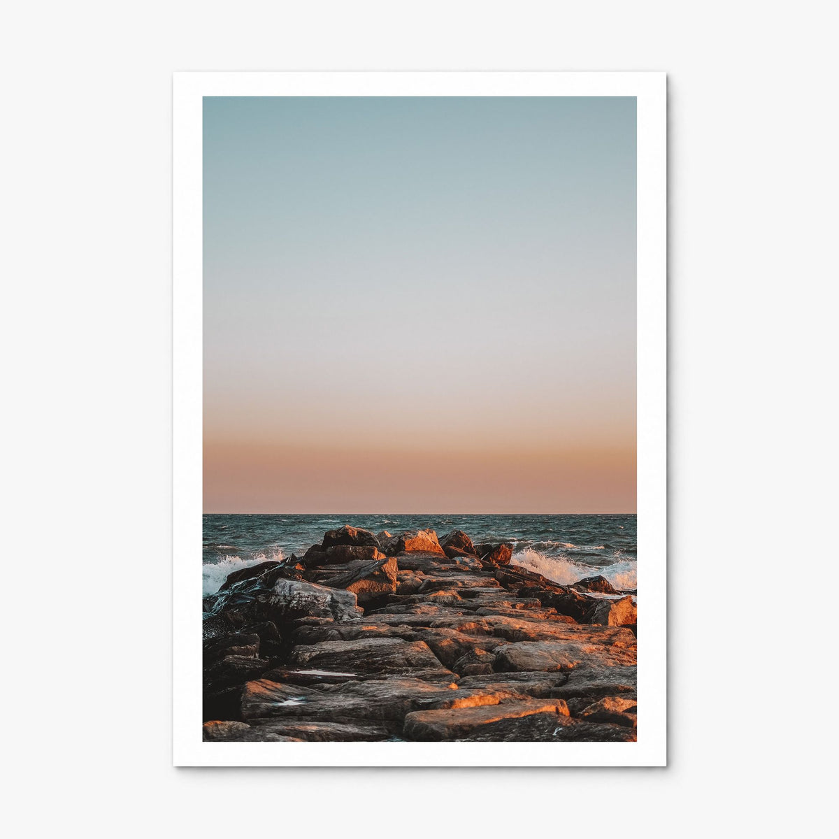 Rockaway Beach Photo No 2 Poster, print only (unframed), white border