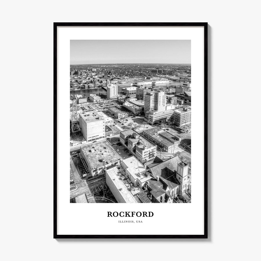 Rockford Classic Poster, framed poster mockup