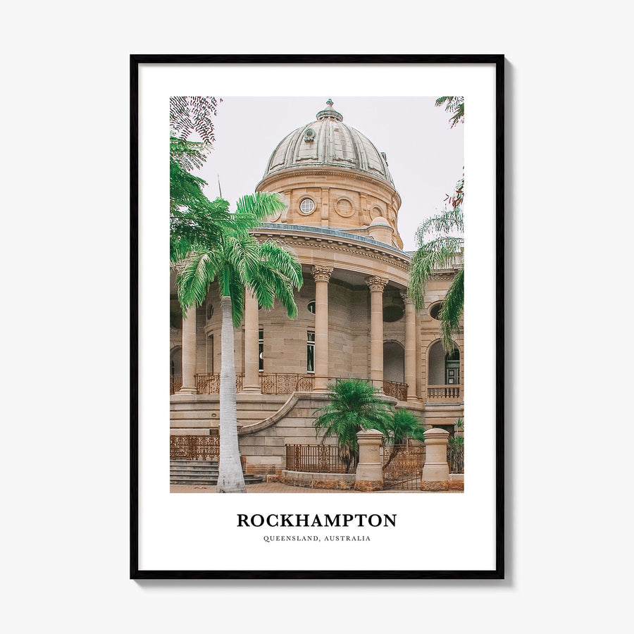 Rockhampton Classic Poster, framed poster mockup