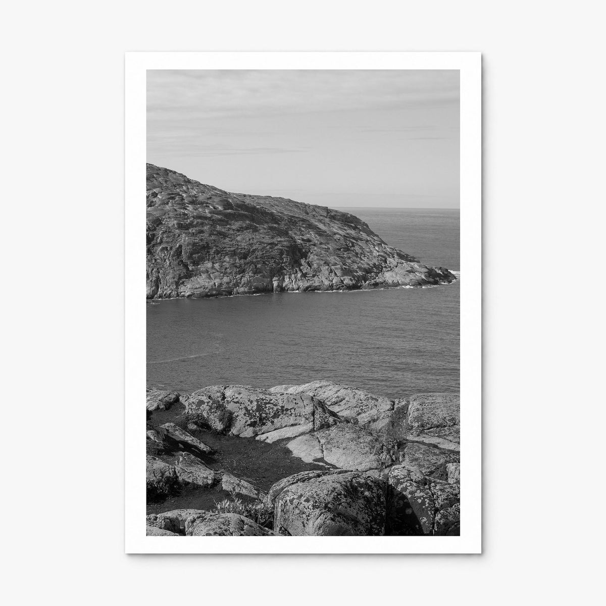 Rocky Coast Photo No 1 Poster, print only (unframed), white border