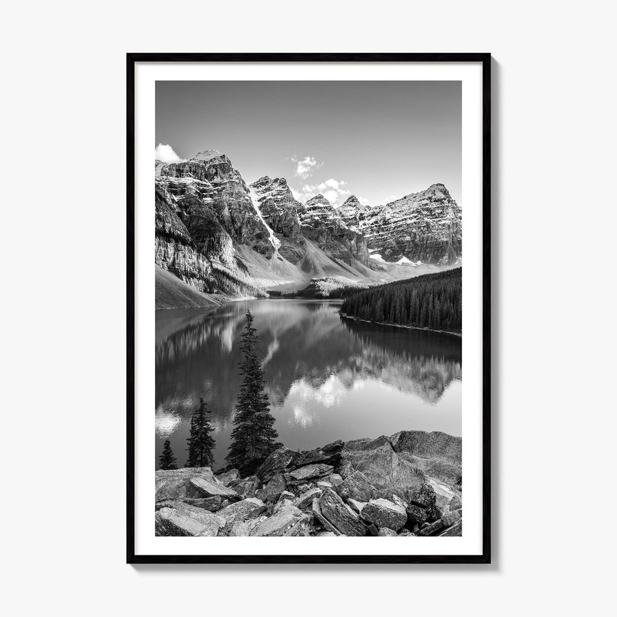 Rocky Mountain National Park Photo Poster, framed poster mockup, white border