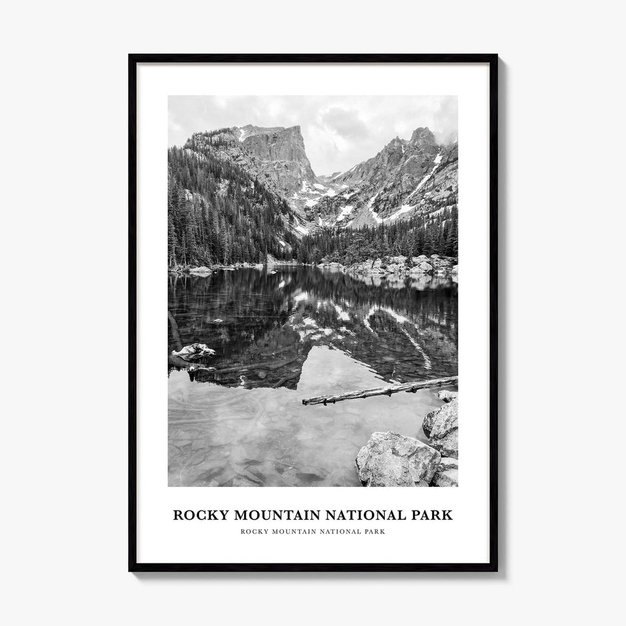 Rocky Mountain National Park Classic No 1 Poster, framed poster mockup