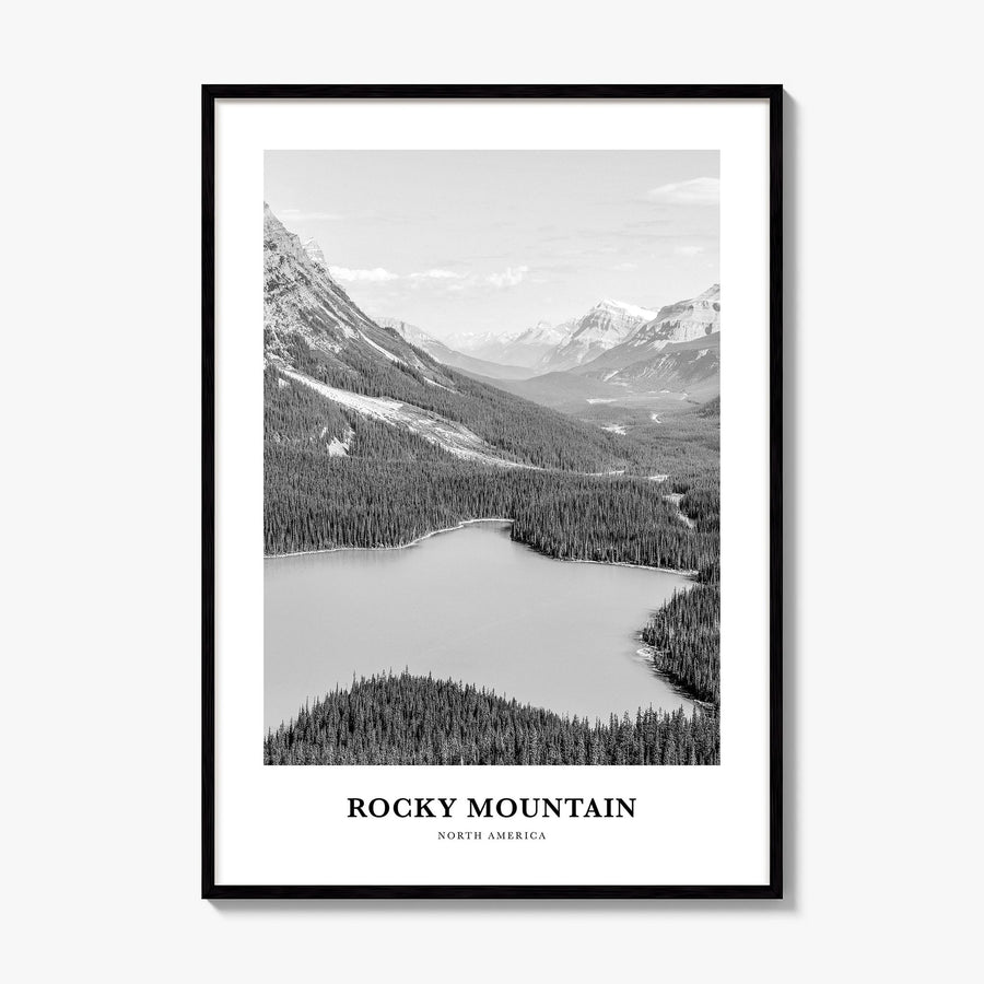 Rocky Mountain National Park Classic No 2 Poster, framed poster mockup