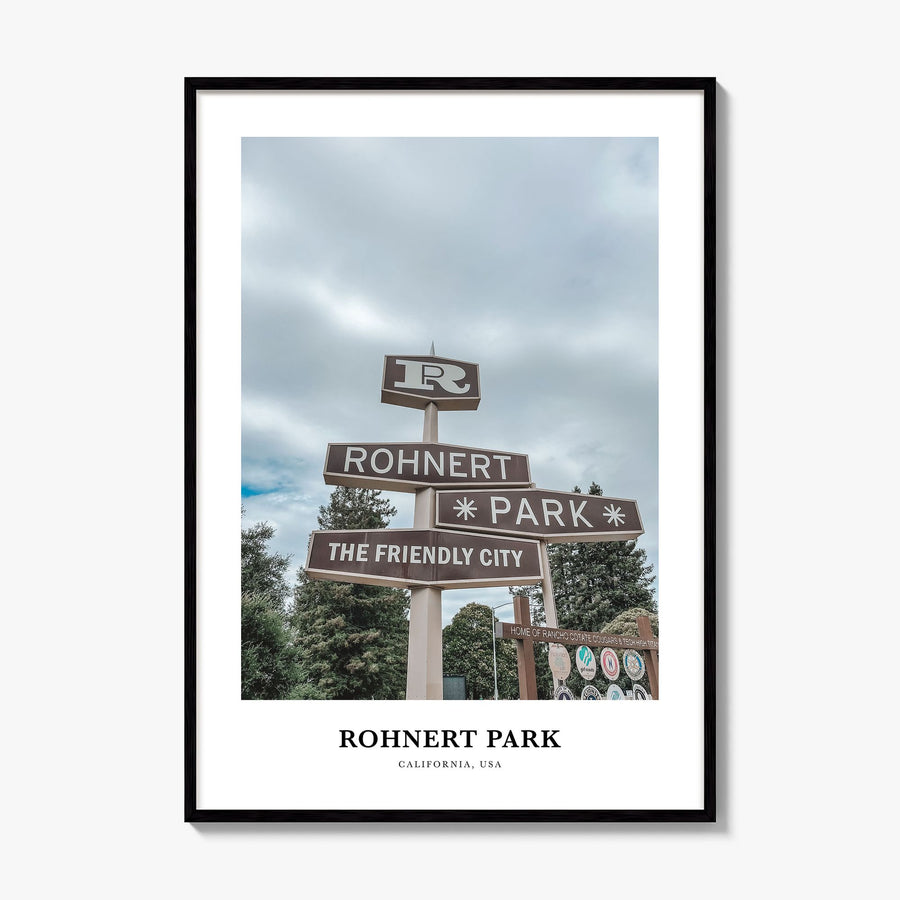 Rohnert Park Classic Poster, framed poster mockup
