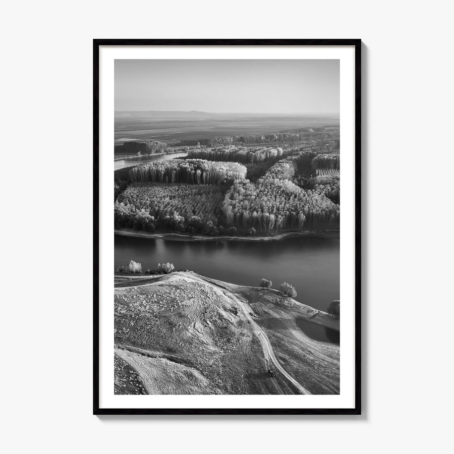 Romania Photo Poster, framed poster mockup, white border