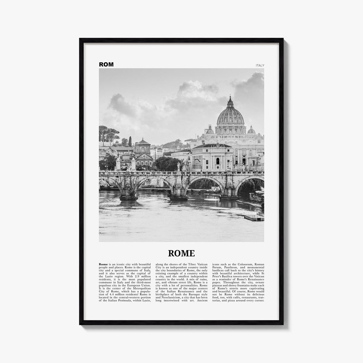 Rome Newspaper No 1 Poster