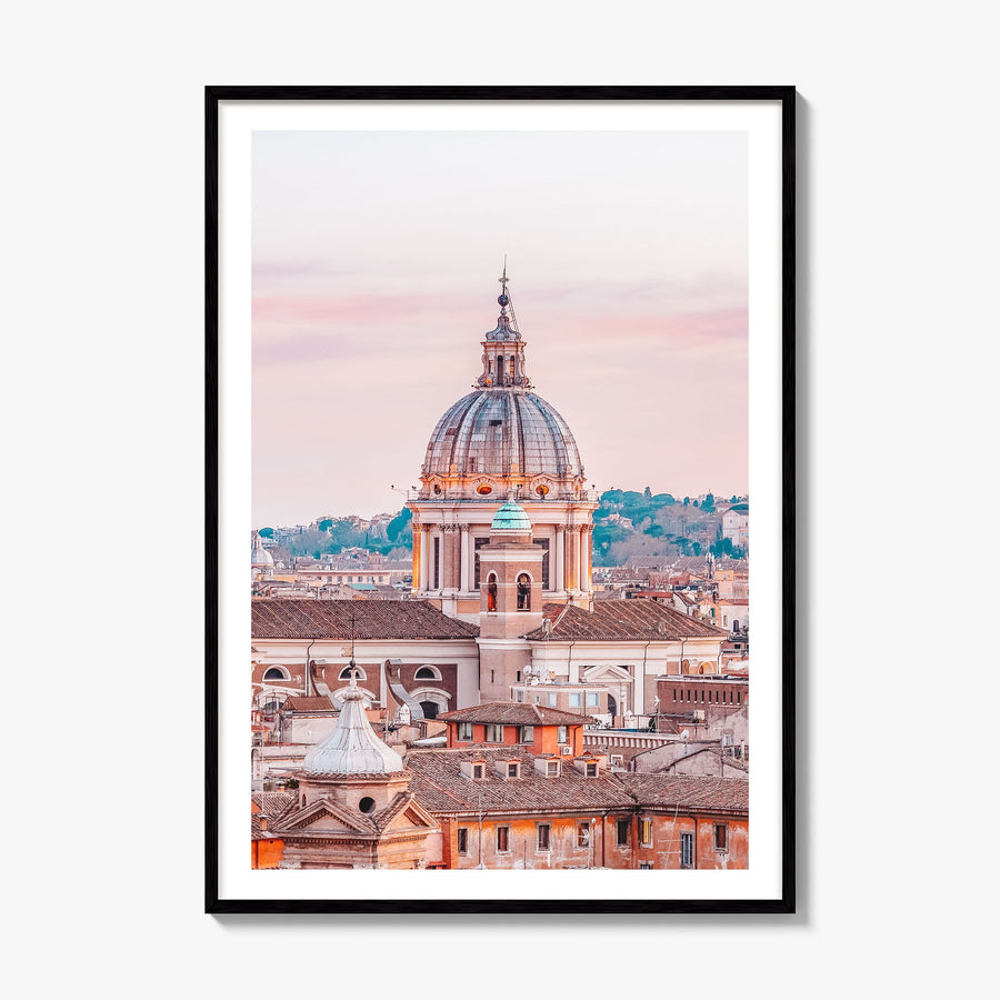 Rome Photo No 1 Poster, framed poster mockup, white border