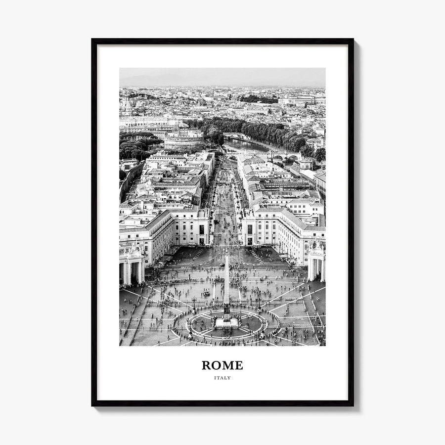 Rome Classic No 3 Poster, framed poster mockup