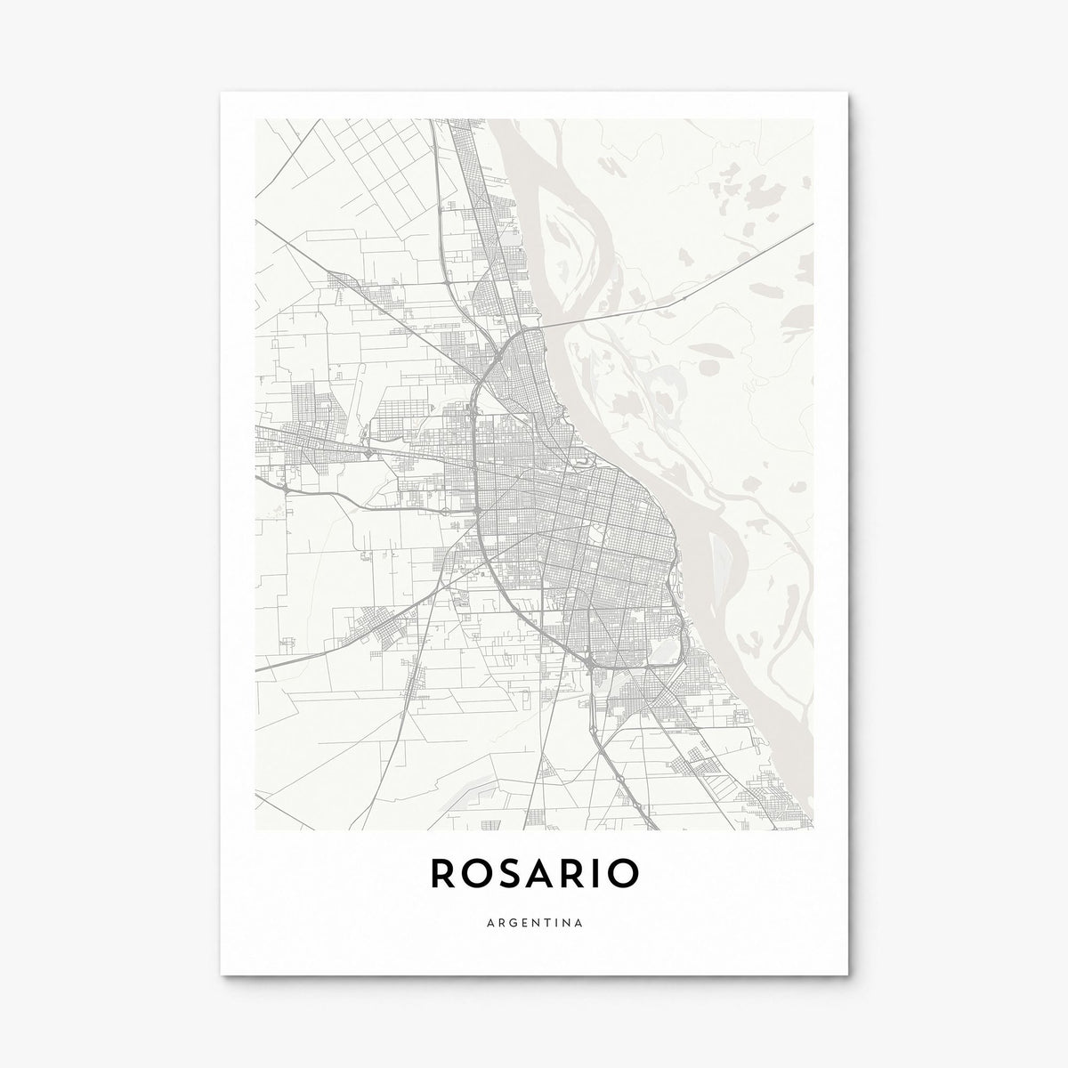 Rosario Map Poster, print only (unframed)