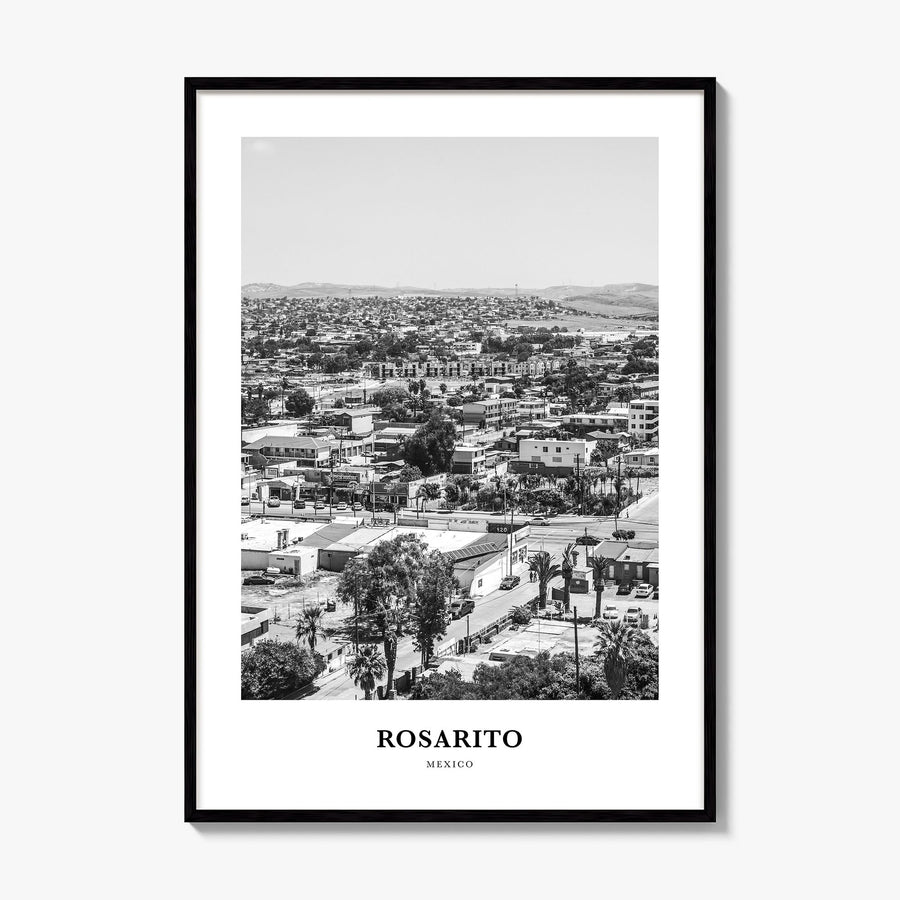 Rosarito Classic Poster, framed poster mockup
