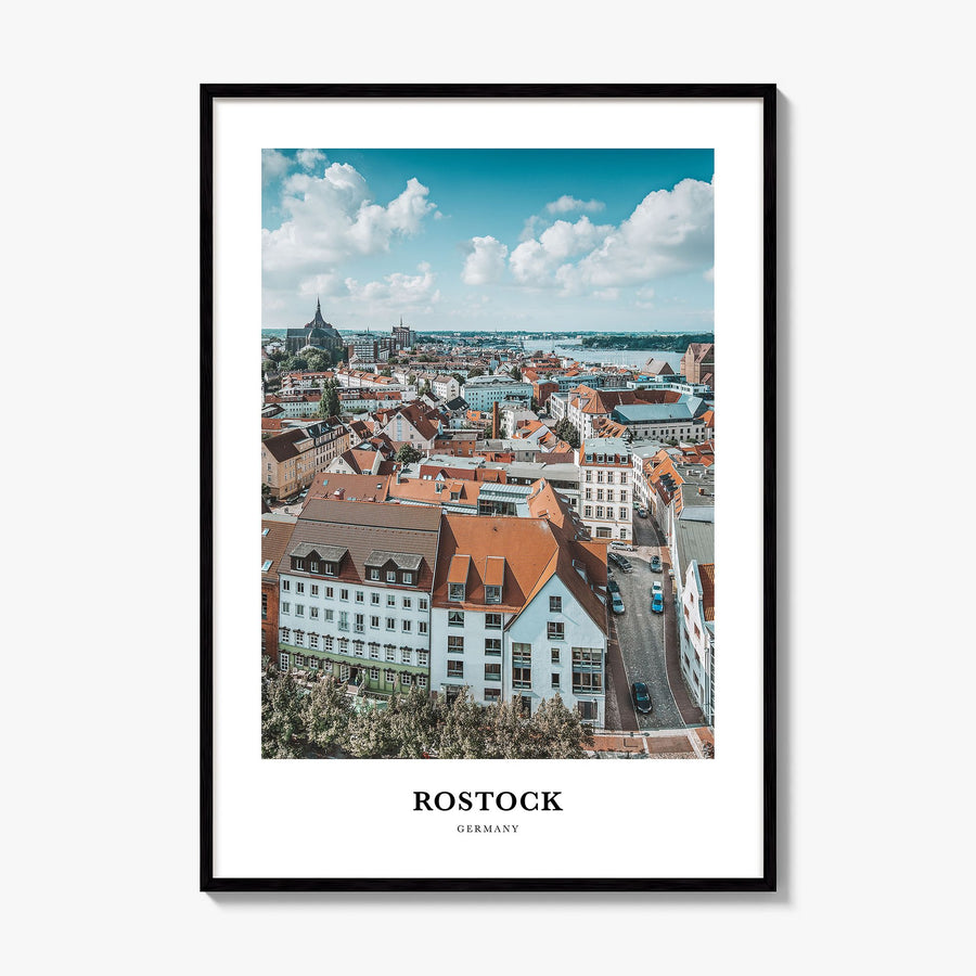 Rostock Classic Poster, framed poster mockup