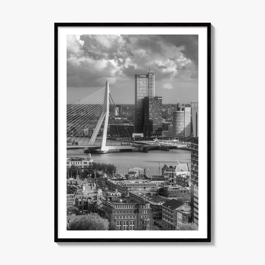 Rotterdam Photo Poster, framed poster mockup, white border