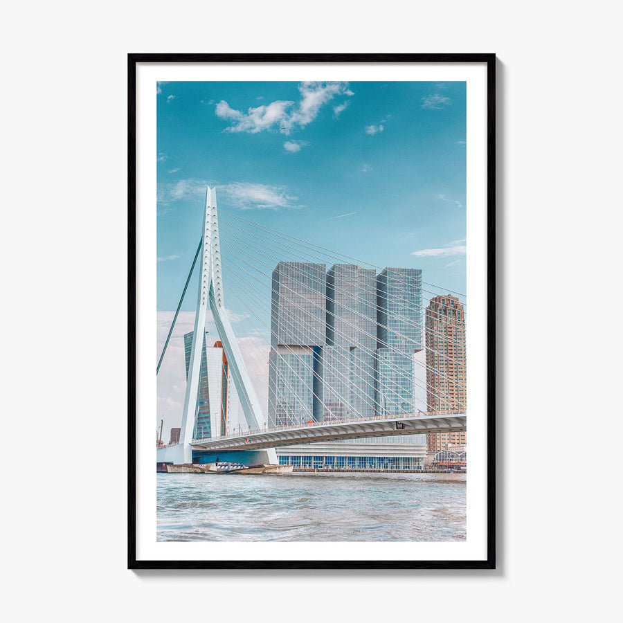 Rotterdam Photo Poster, framed poster mockup, white border