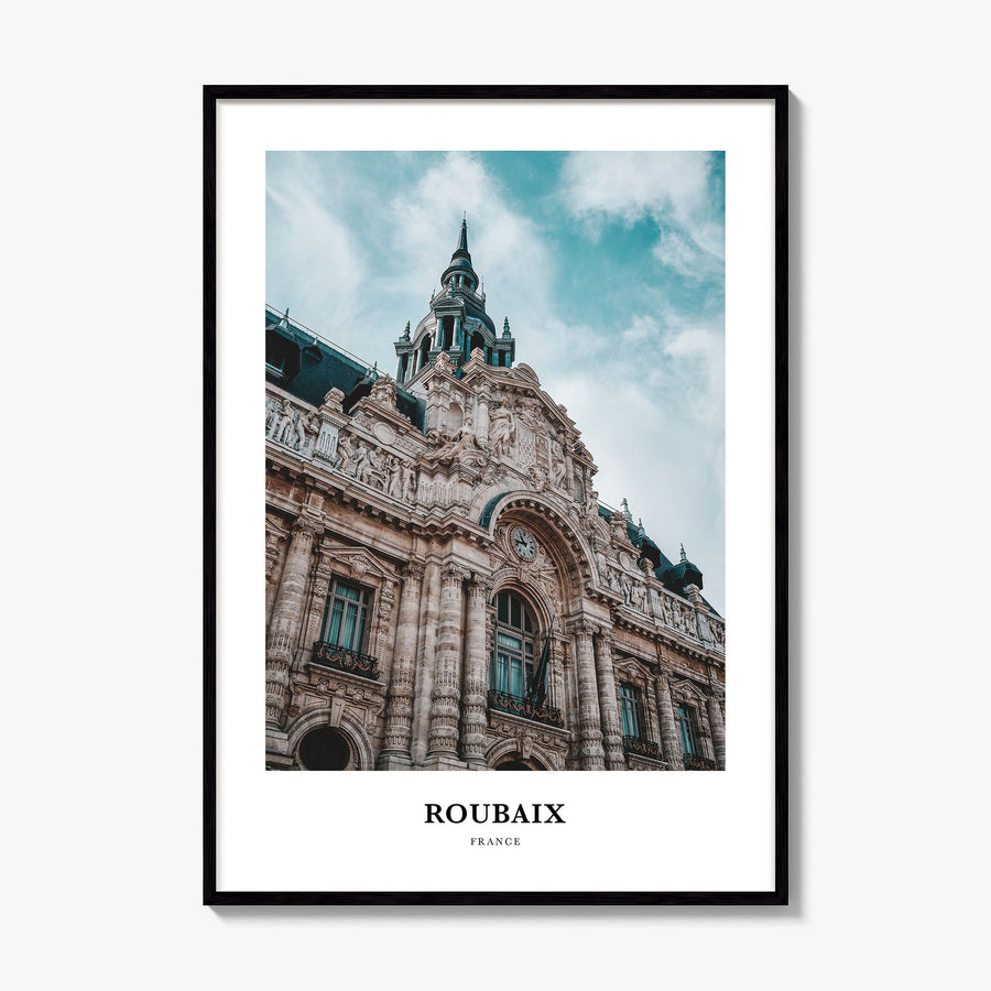 Roubaix Classic Poster, framed poster mockup