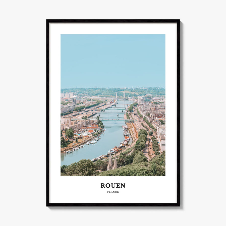 Rouen Classic Poster, framed poster mockup