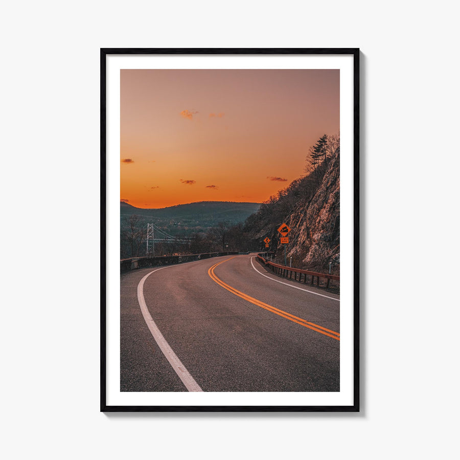 Route 202 colorful photo poster – vertical wall art, unframed print shown in interior mockup