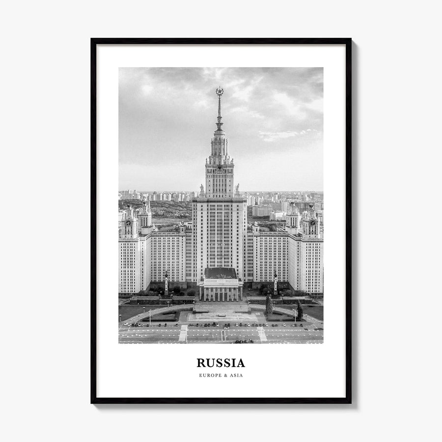 Russia Classic Poster, framed poster mockup