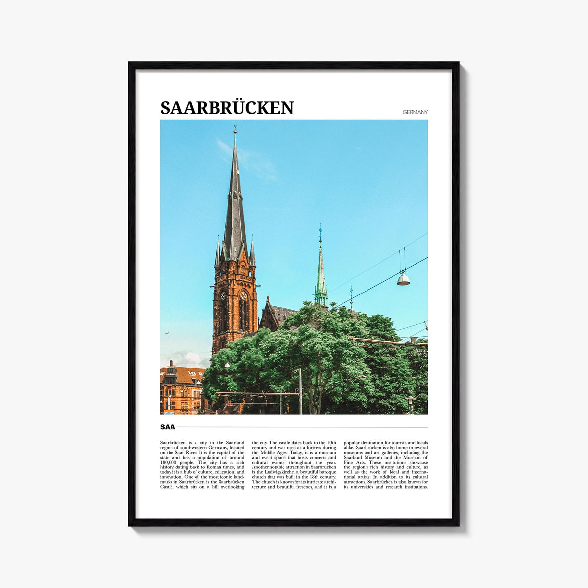 Saarbrücken Travel Poster
